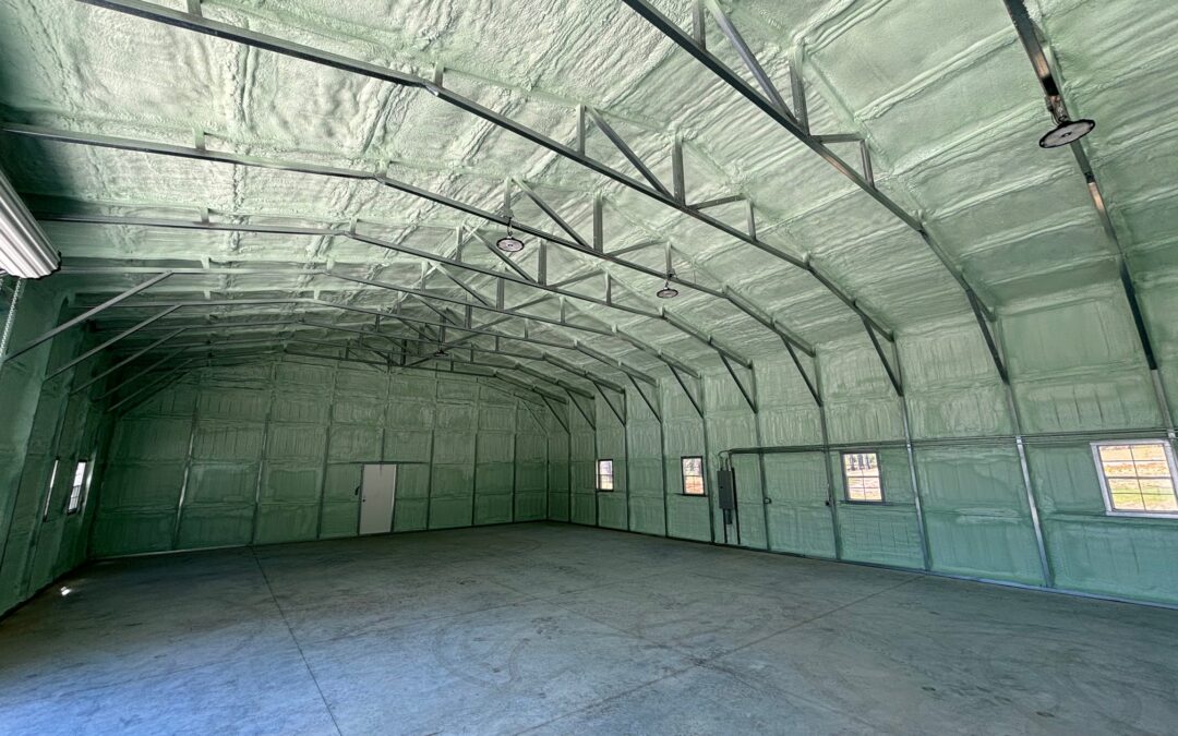 Closed-Cell Spray Foam in a Metal Building