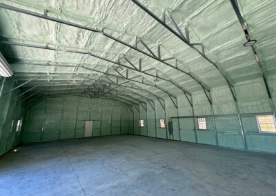 Closed-Cell Spray Foam in a Metal Building