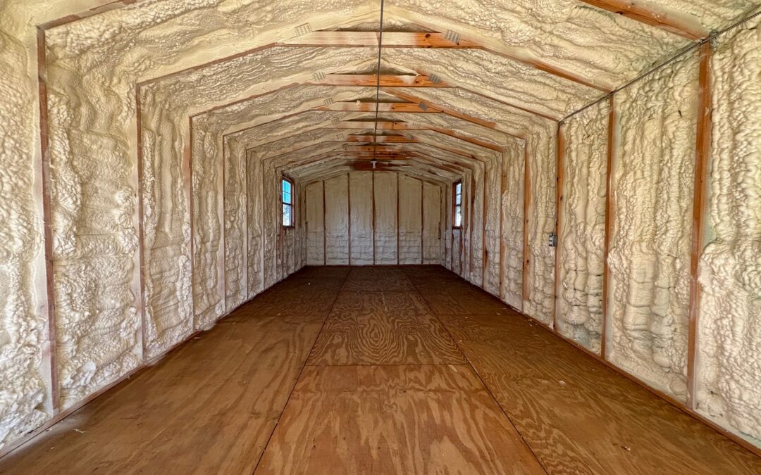 Spray Foam Insulation: Storage Shed